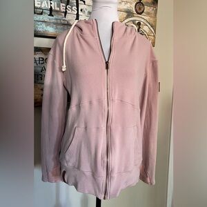 Ambersand Ave Blush Full Zip Waffle Hoodie
